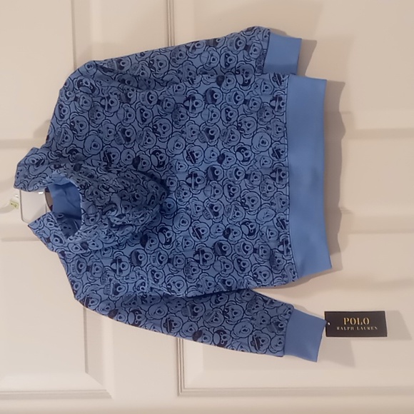 Ralph Lauren Polo Bear Fleece Full-Zip Hoodie NWT Size 4/4T & 5 - Picture 5 of 6